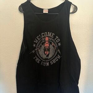 Marvel Deadpool Welcome To The Gun Show Action Portrait Tank Top XXL